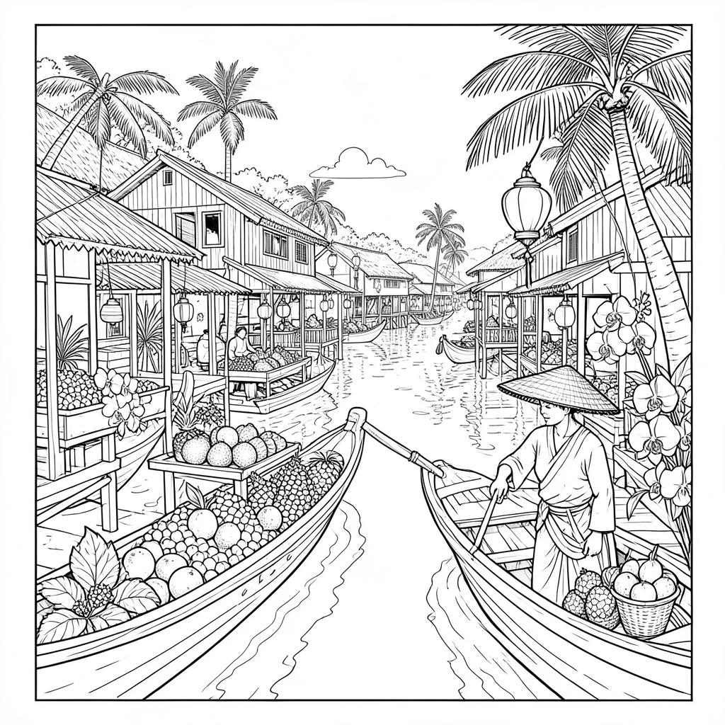 Thai Floating Market