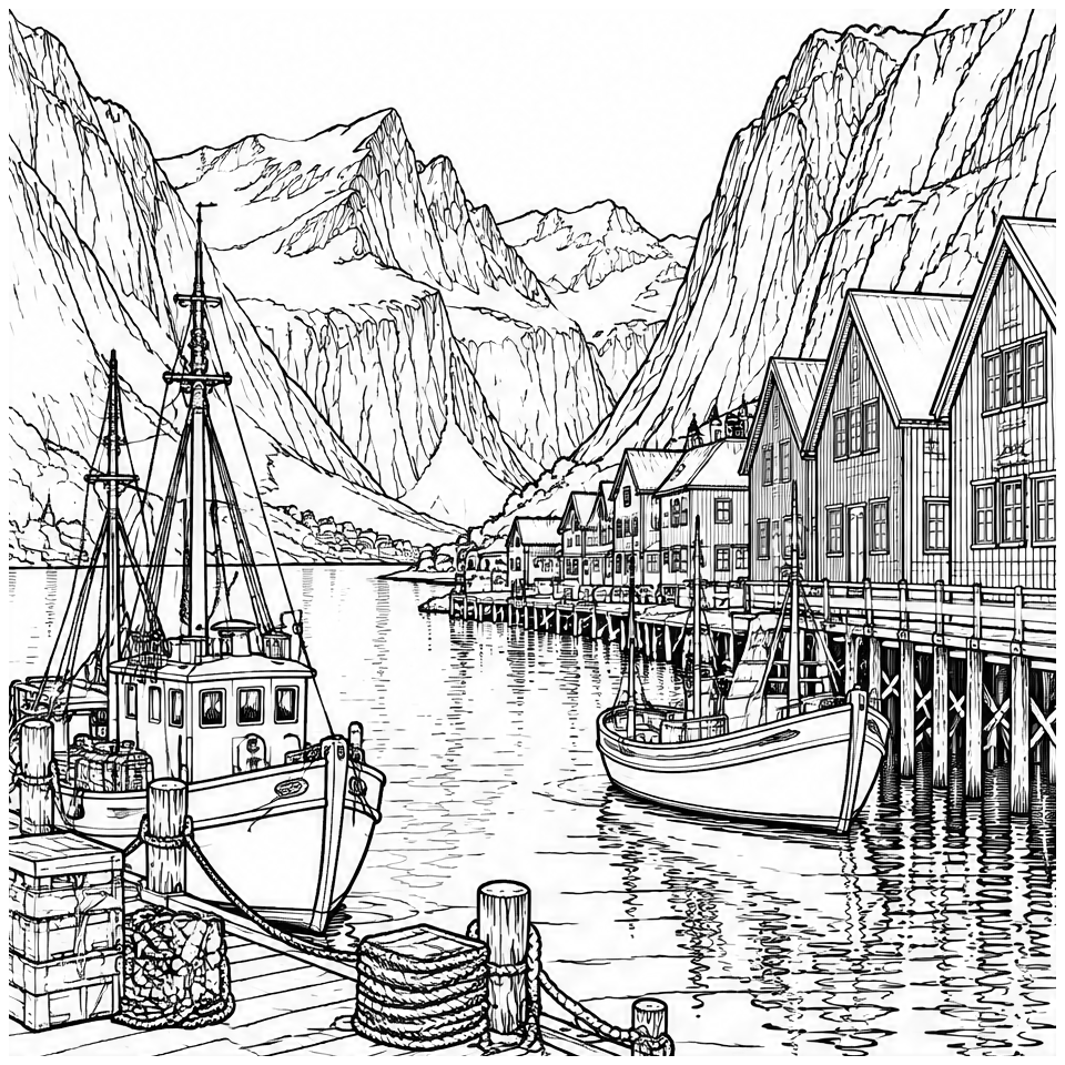 Norwegian Fjord Harbor