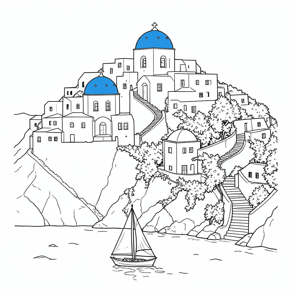 Santorini Hillside