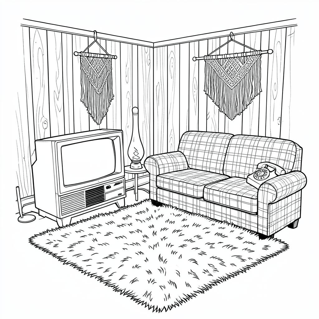 1970s Family Living Room