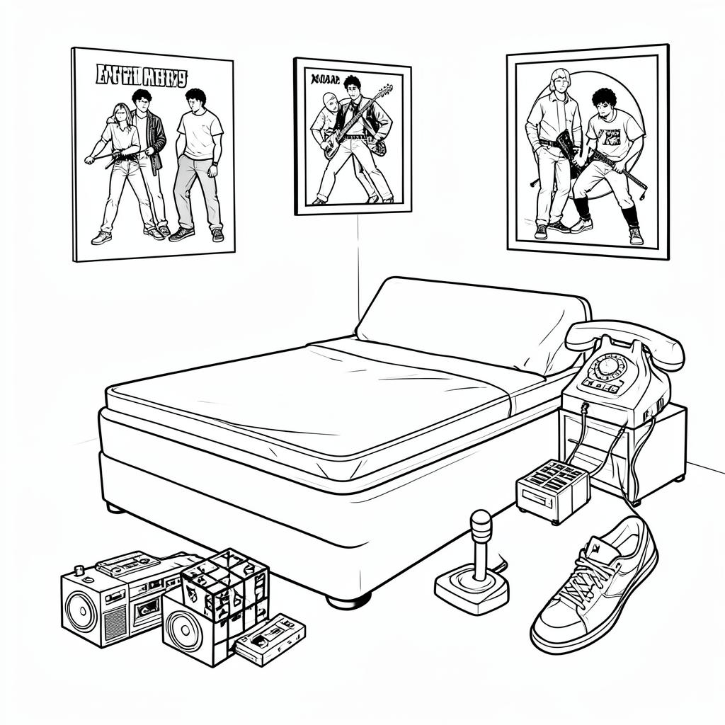 1980s Teenage Bedroom