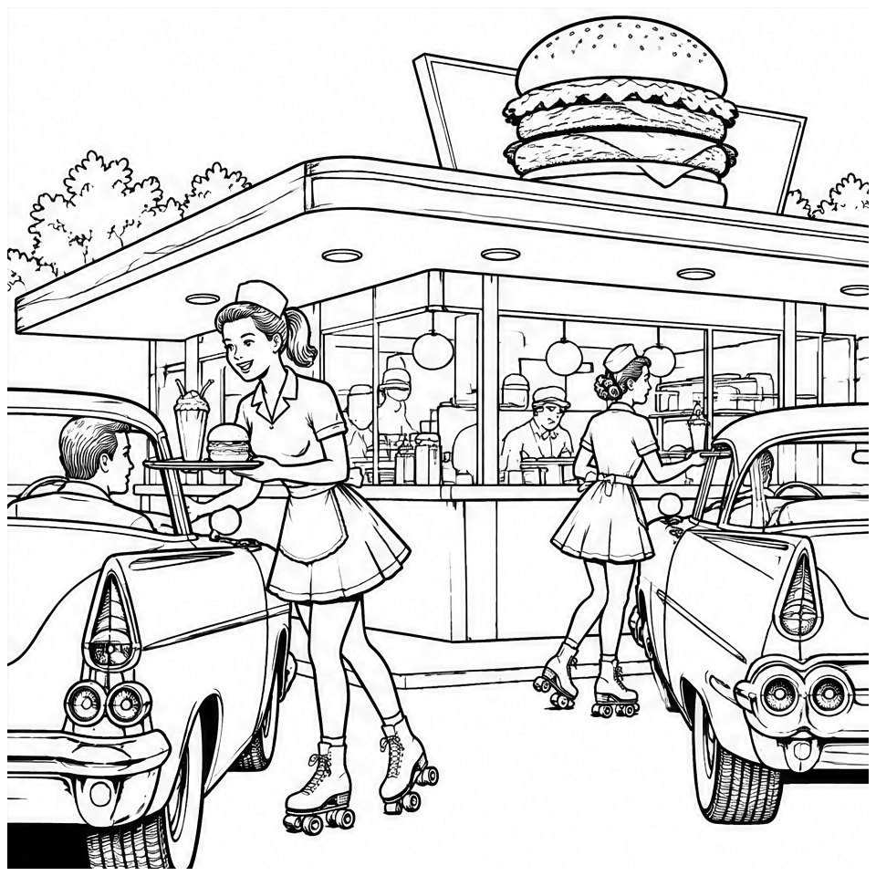 Drive-Up Burger Stand