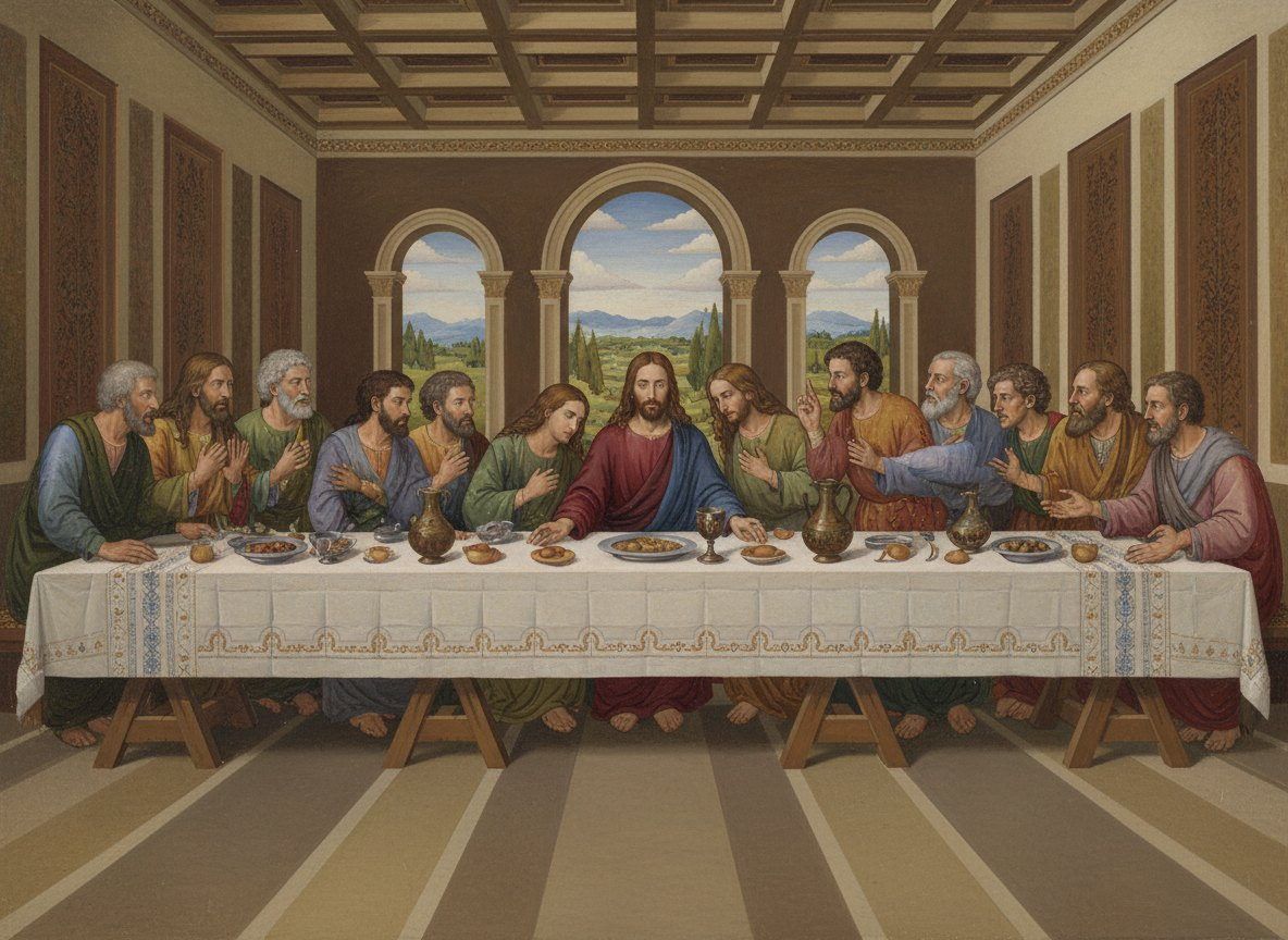 Full-colour reference for The Last Supper (after da Vinci)