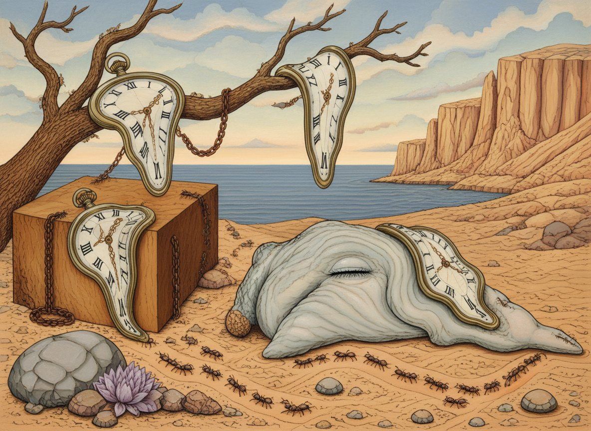 Full-colour reference for Melting Clocks (after Dalí)