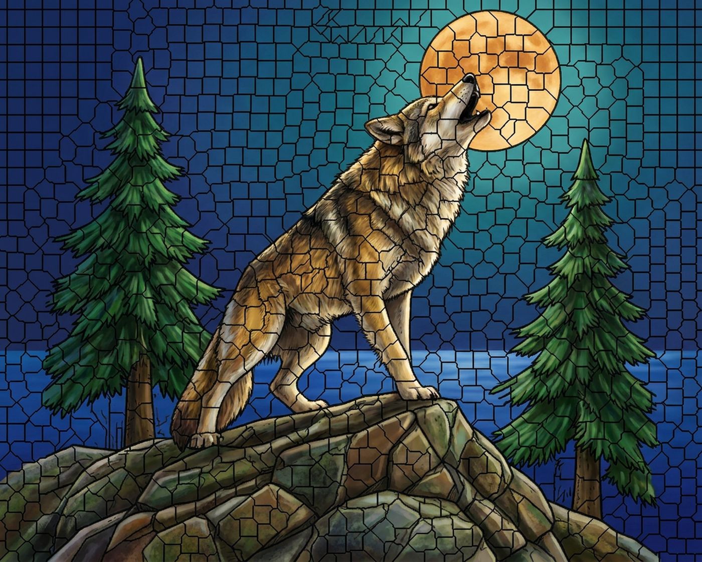 Full-colour reference for Moonlit Wolf Ridge