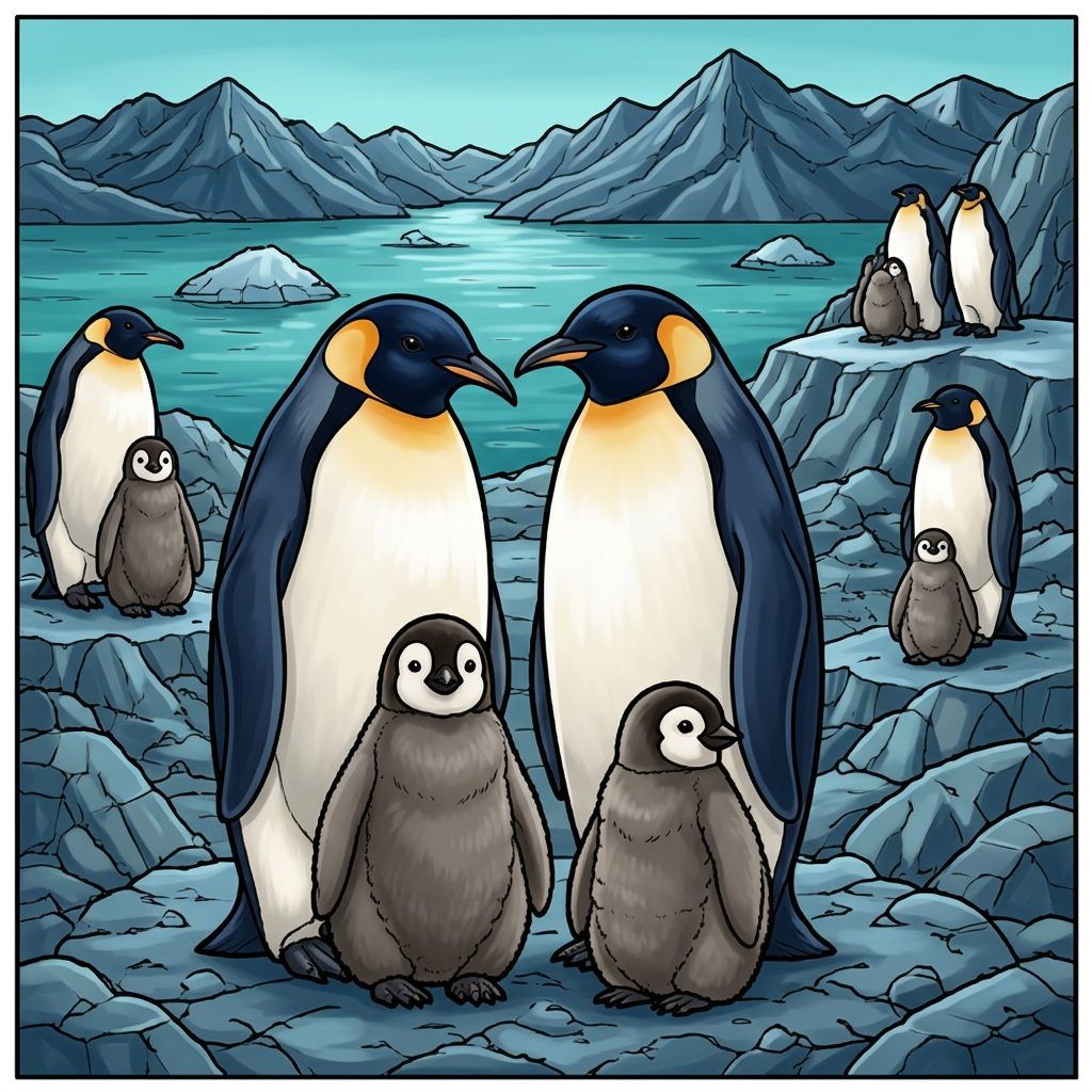 Full-colour reference for Penguin Rookery