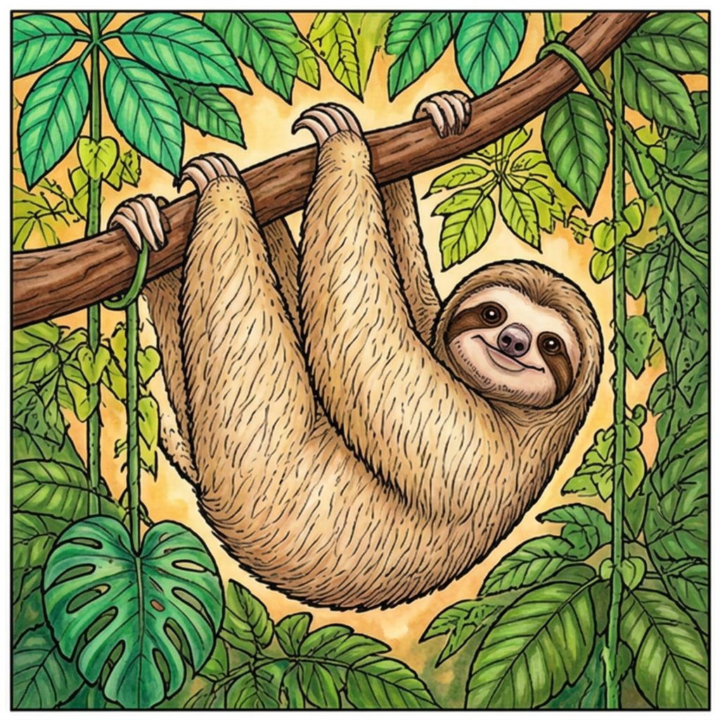 Full-colour reference for Sloth in the Canopy