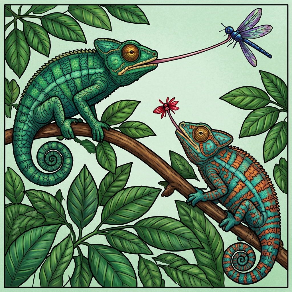 Full-colour reference for Chameleons on the Branch