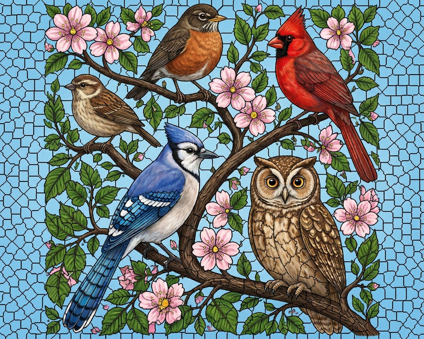 Full-colour reference for Songbirds on the Branch