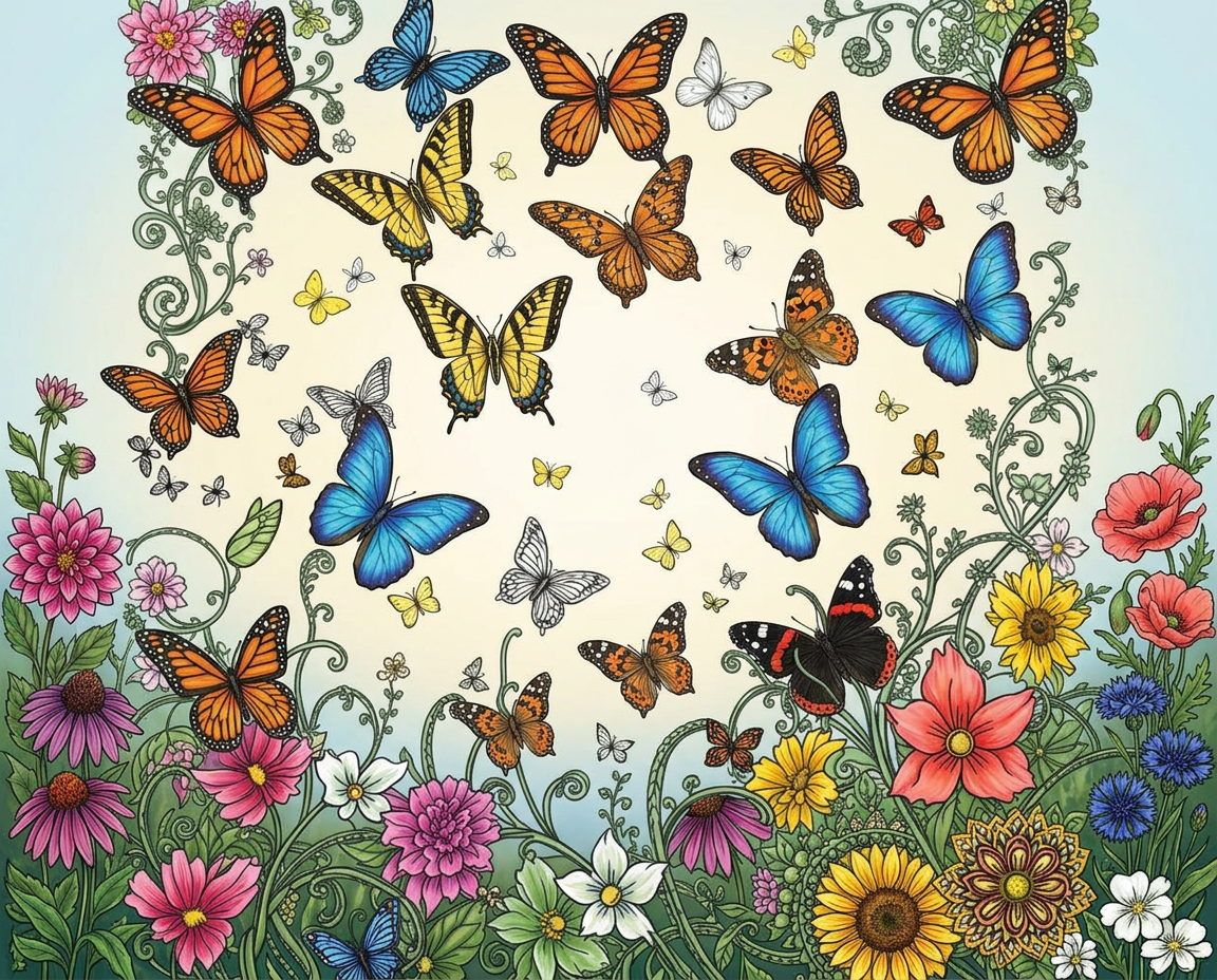Full-colour reference for Garden Kaleidoscope