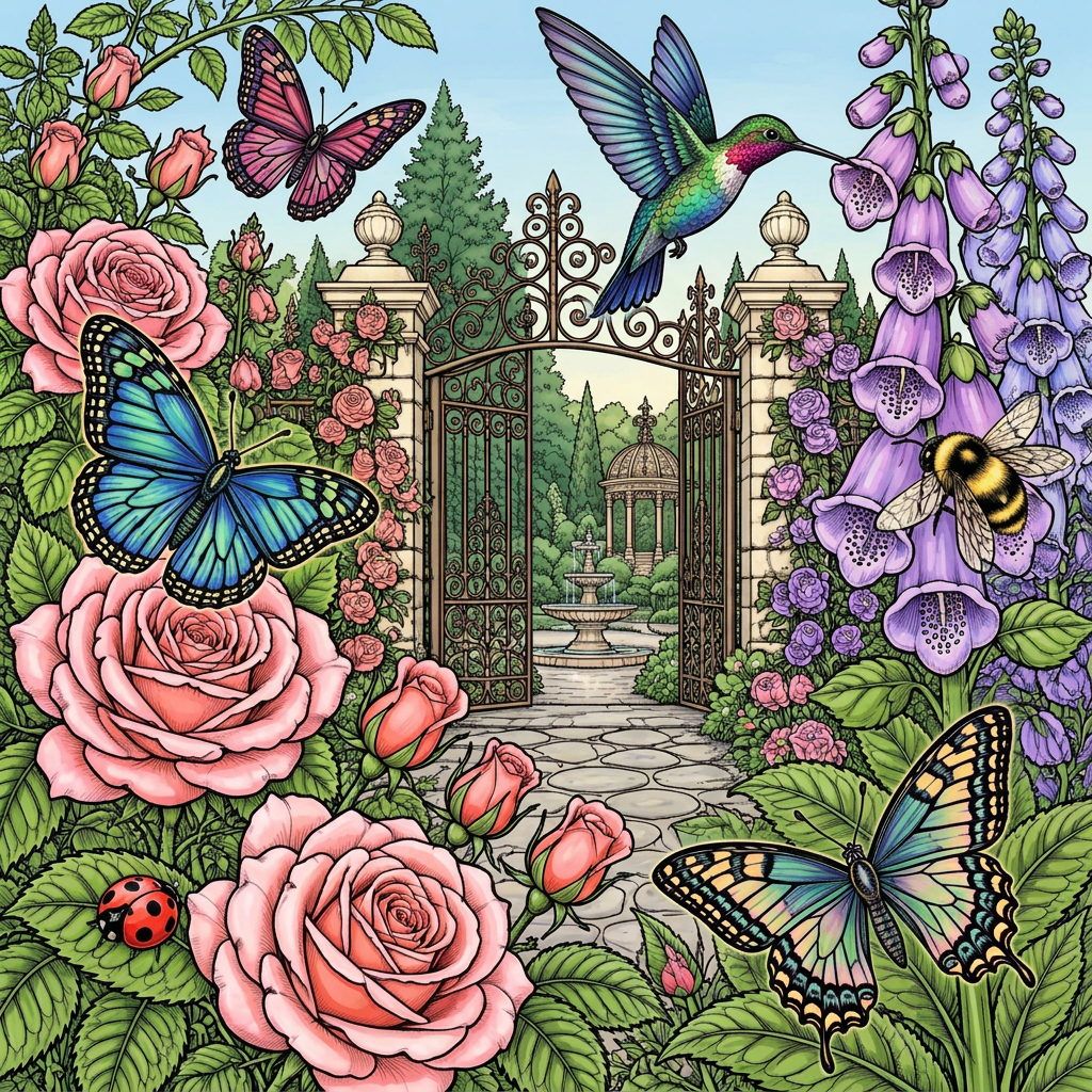 Full-colour reference for Victorian Winged Garden
