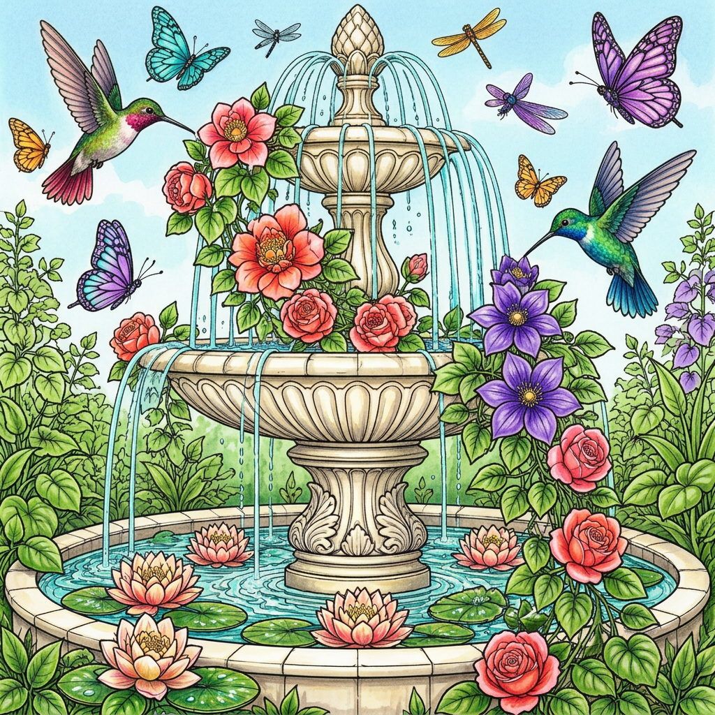 Full-colour reference for Fountain of Fluttering Wings