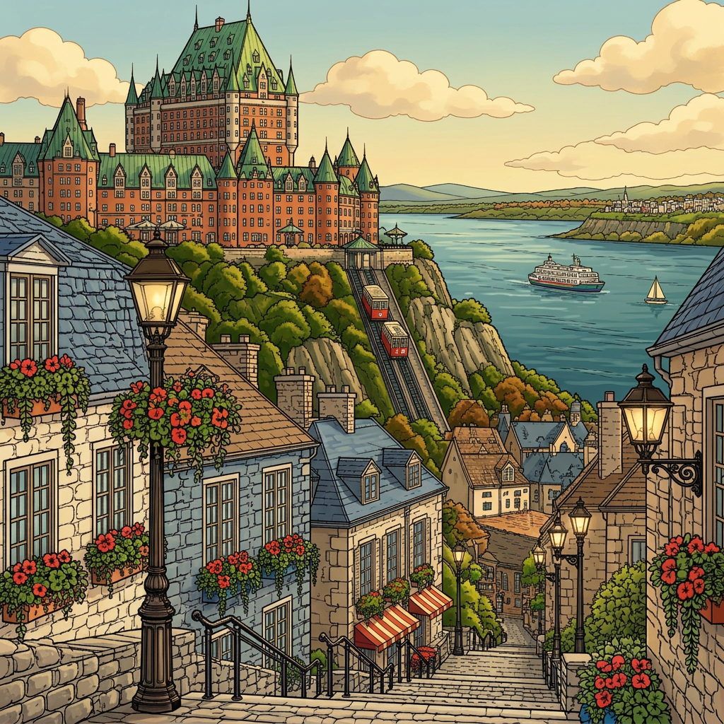 Full-colour reference for Québec Old Town