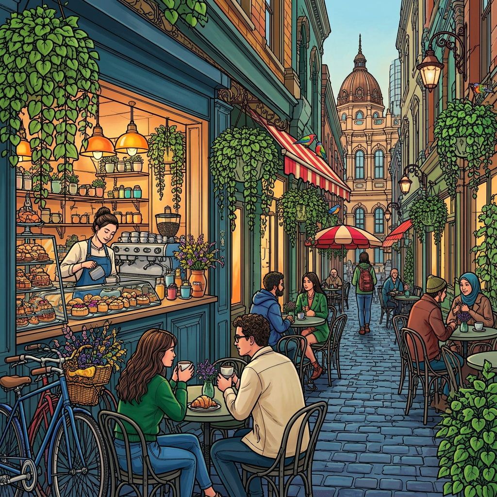 Full-colour reference for Melbourne Laneway