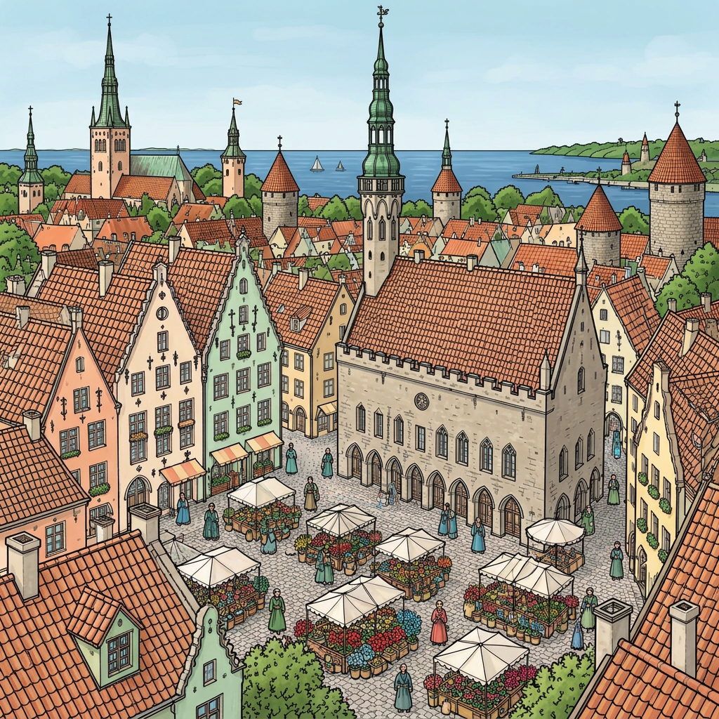 Full-colour reference for Tallinn Old Town