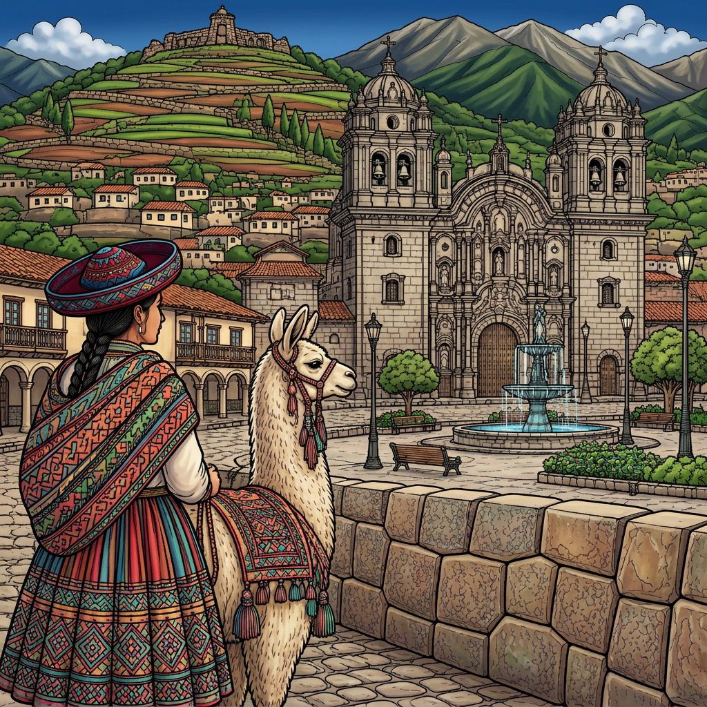 Full-colour reference for Cusco Plaza de Armas