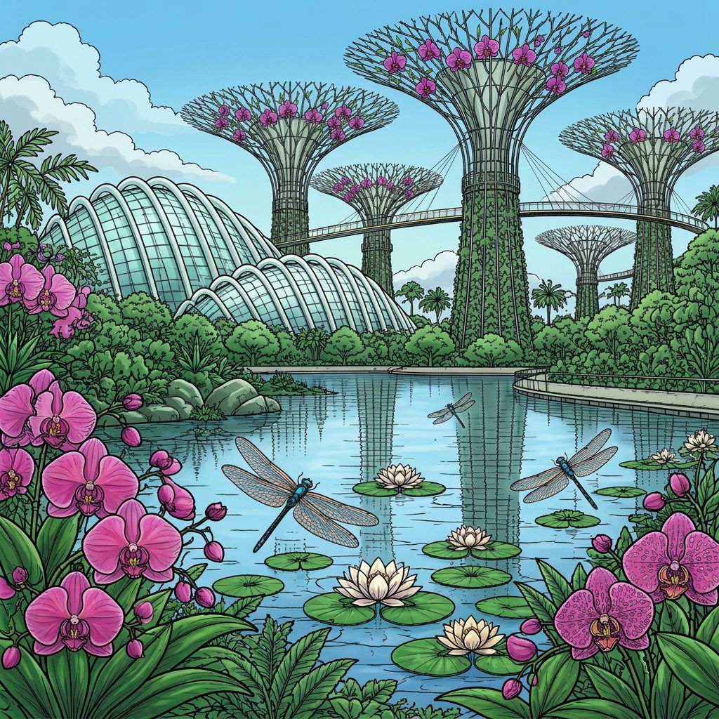 Full-colour reference for Singapore Gardens by the Bay