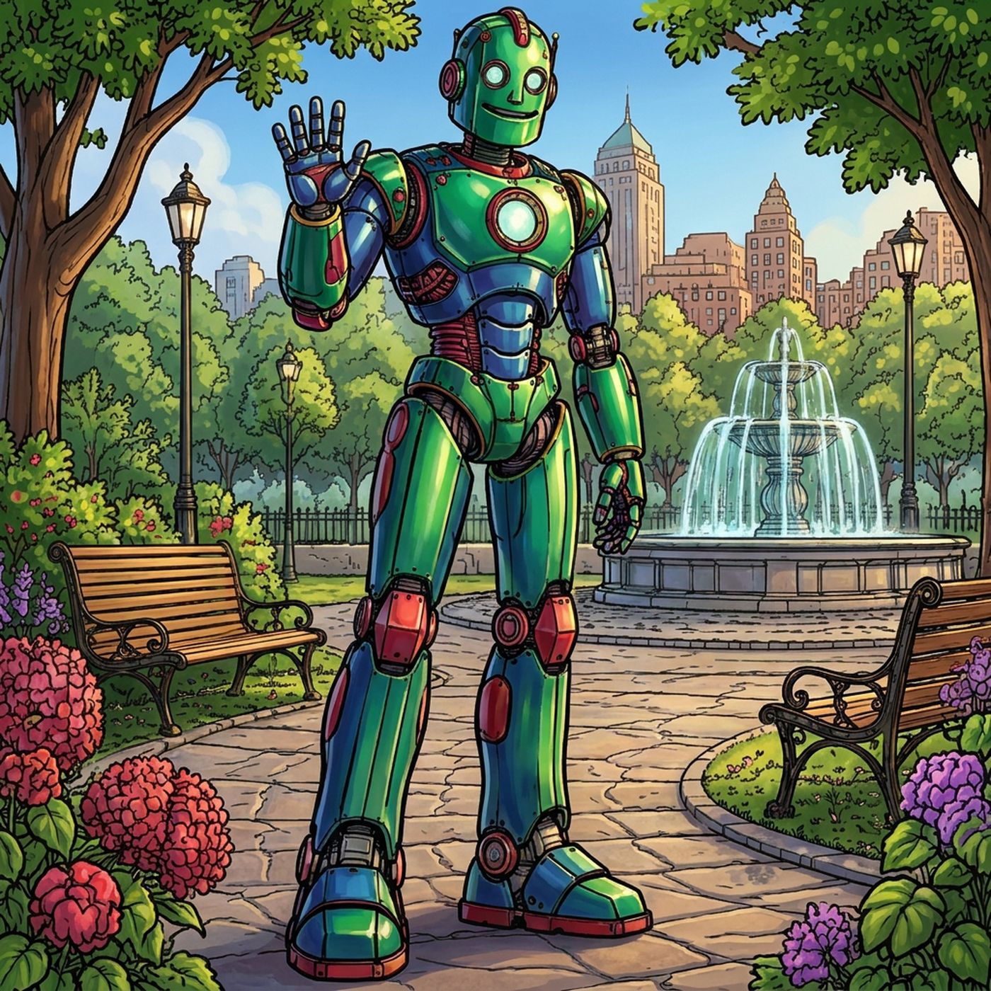 Full-colour reference for Park Guardian Robot