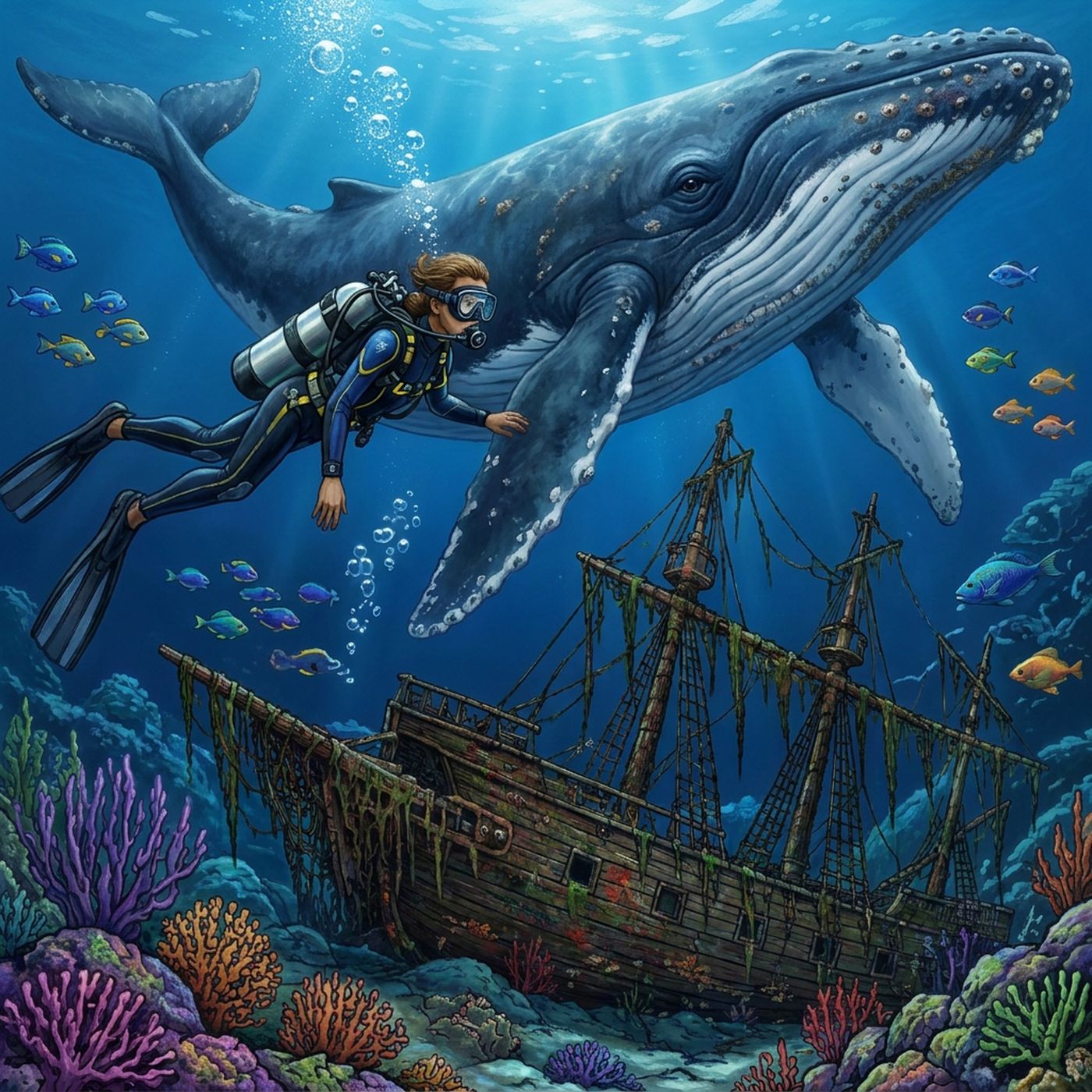 Full-colour reference for Whale Song Dive