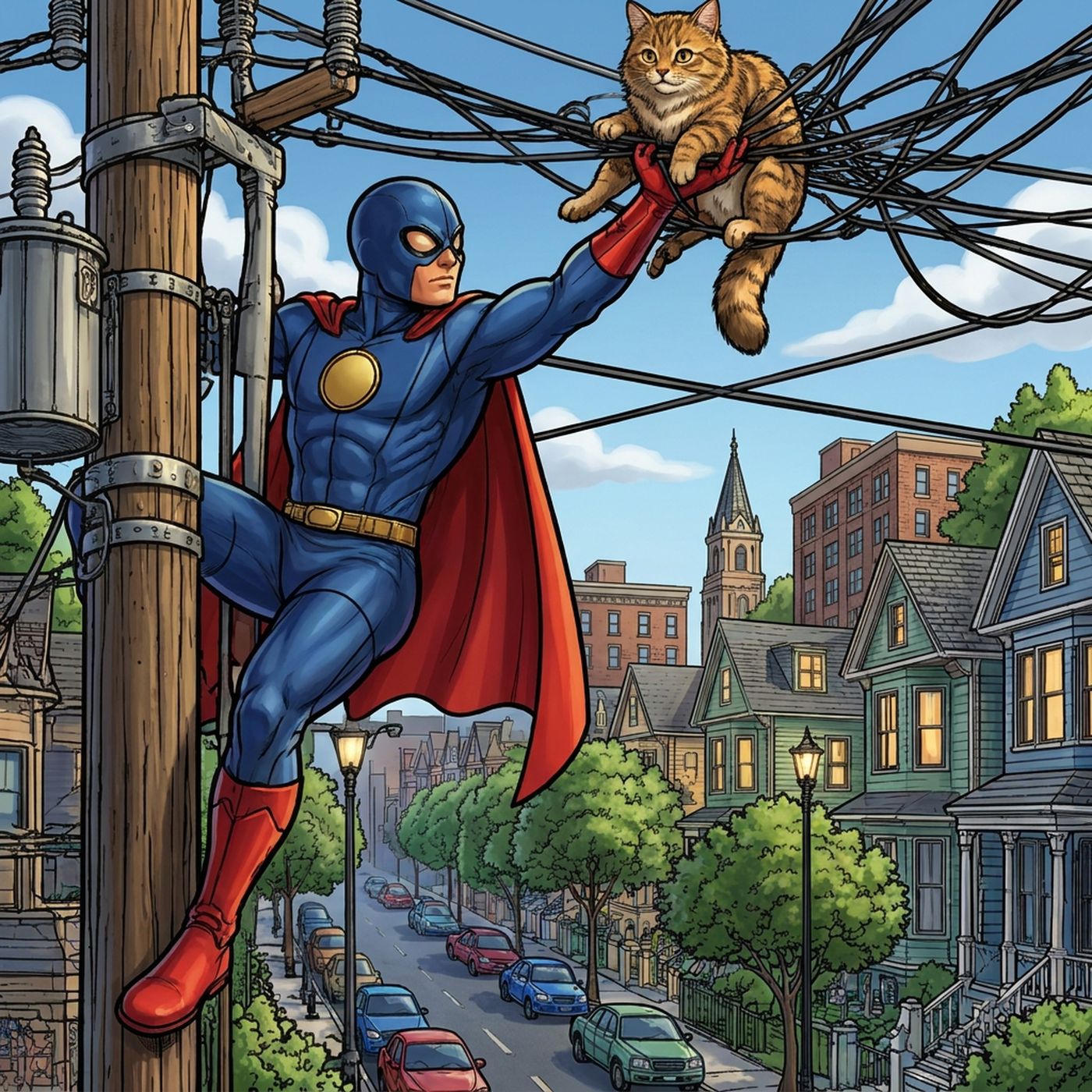 Full-colour reference for Cat in the Wires