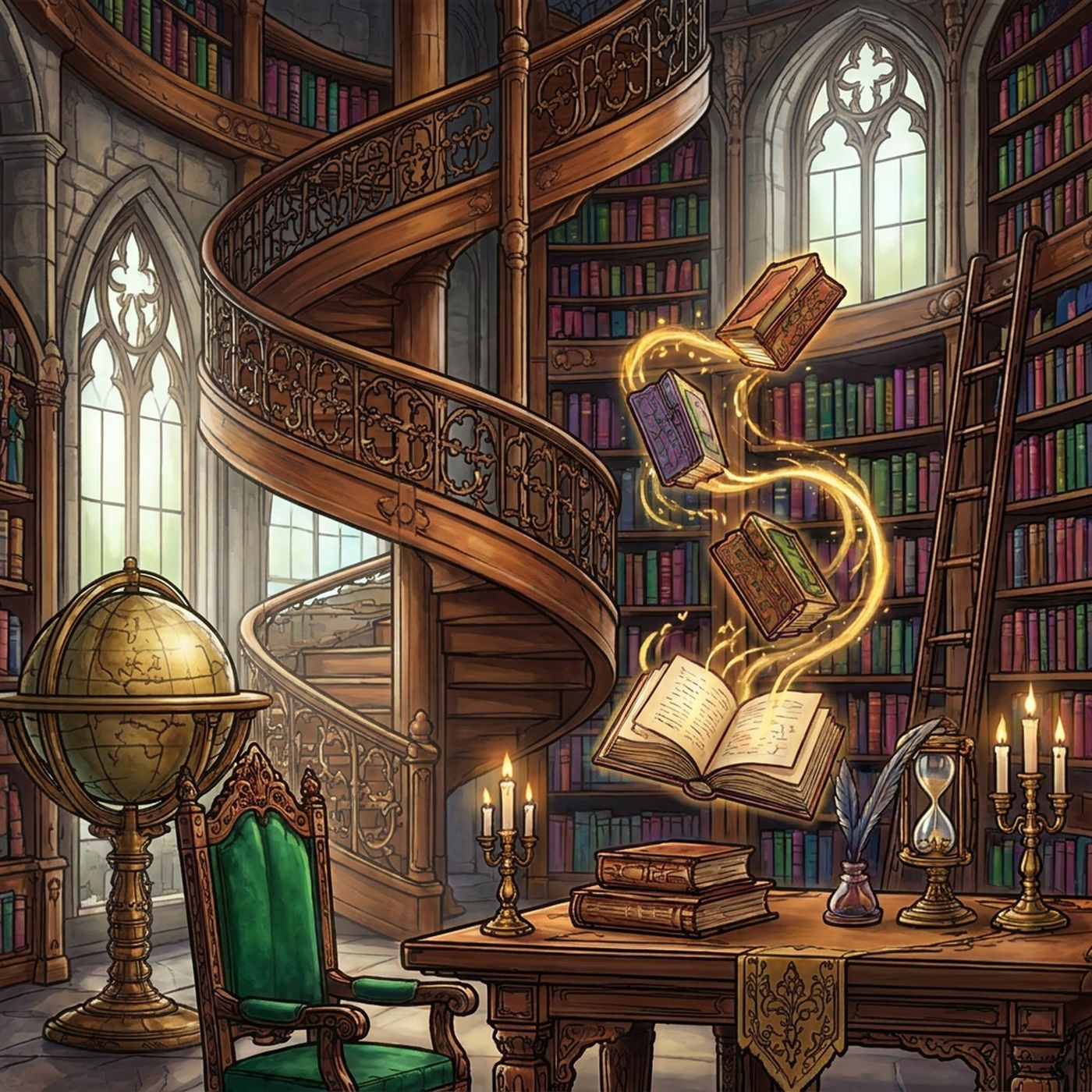 Full-colour reference for Enchanted Library