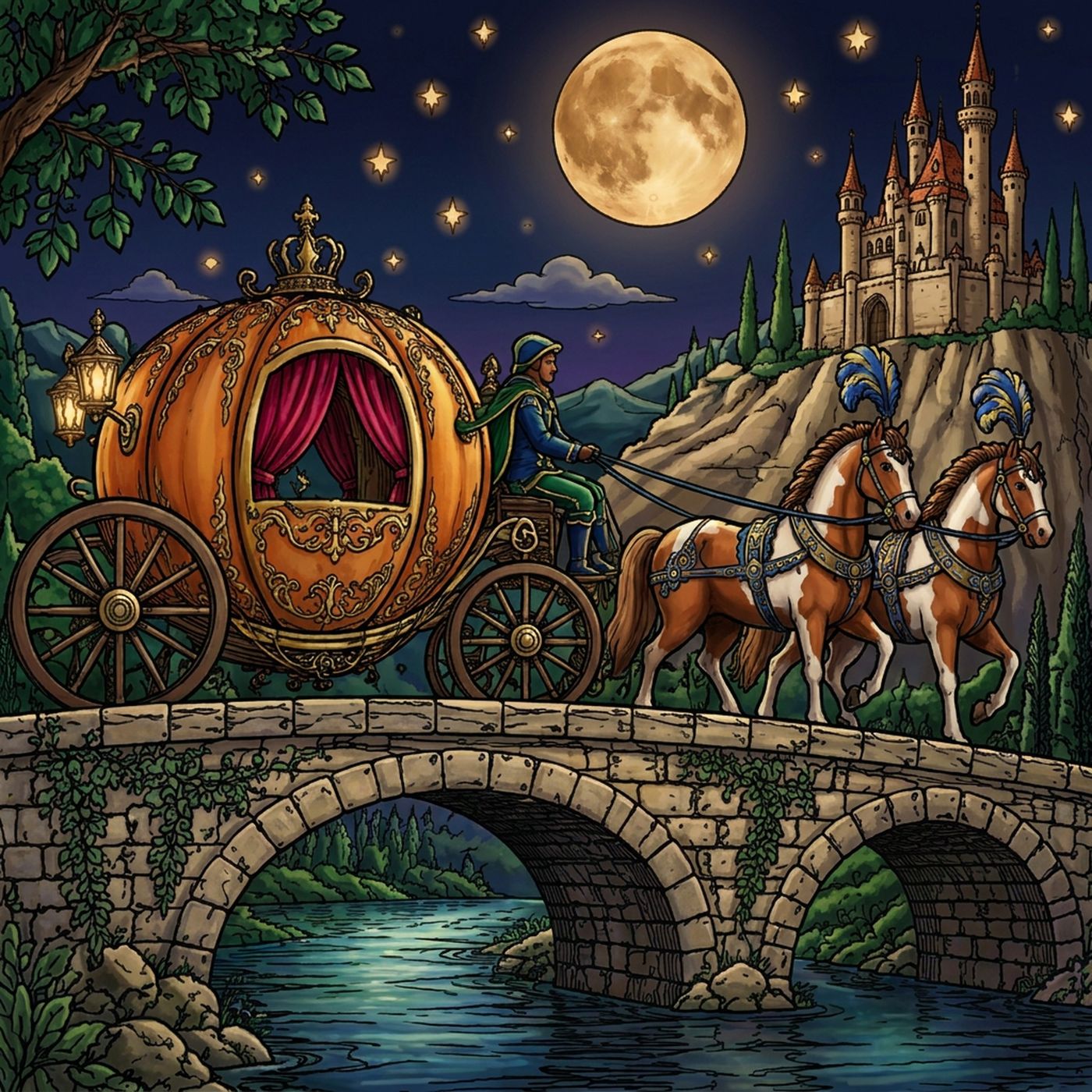Full-colour reference for Pumpkin Carriage
