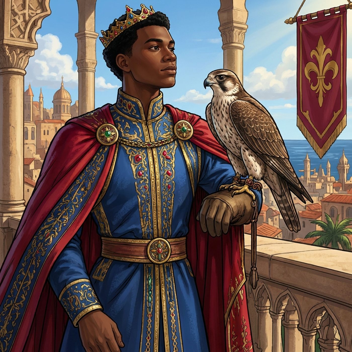 Full-colour reference for Falcon Prince