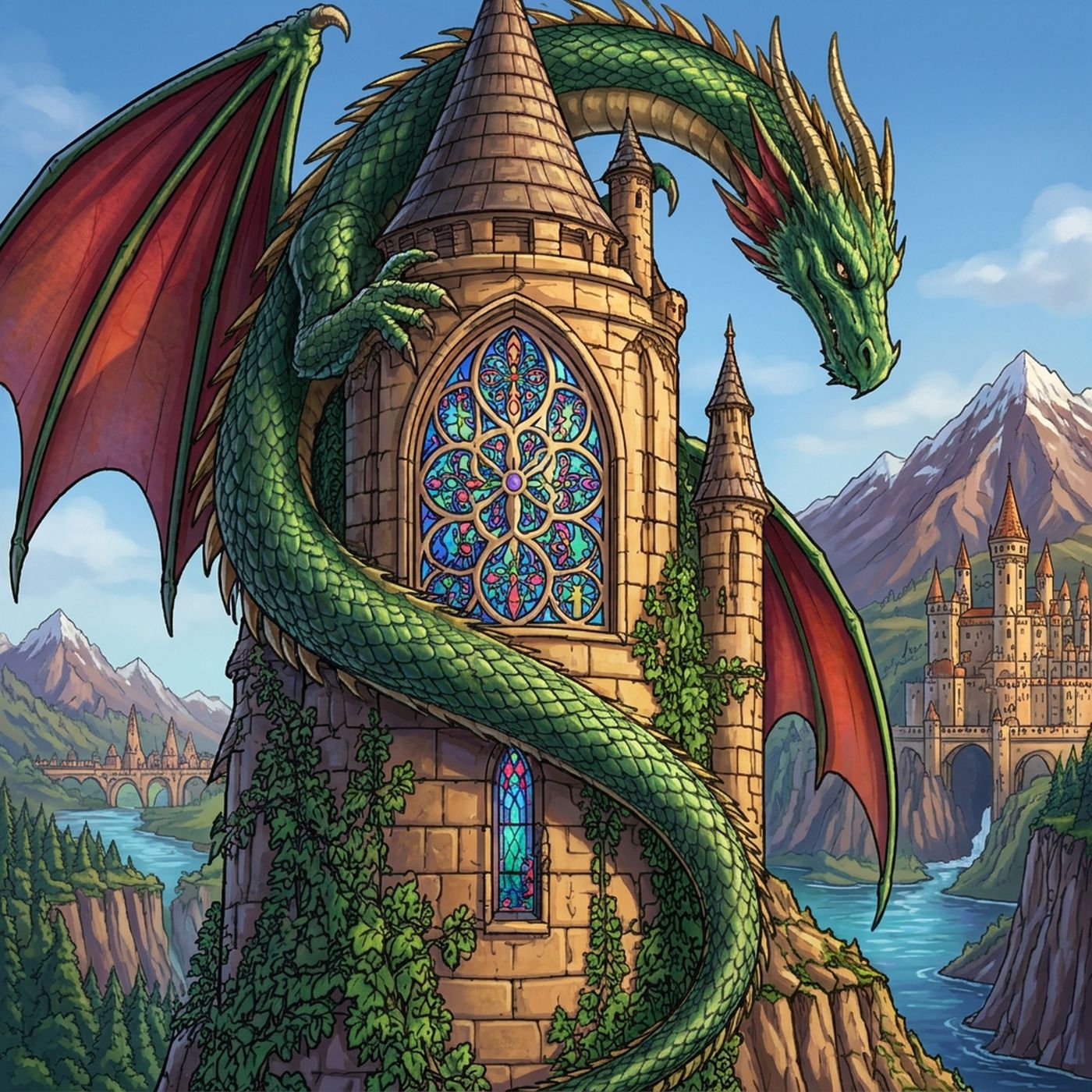Full-colour reference for Dragon Tower