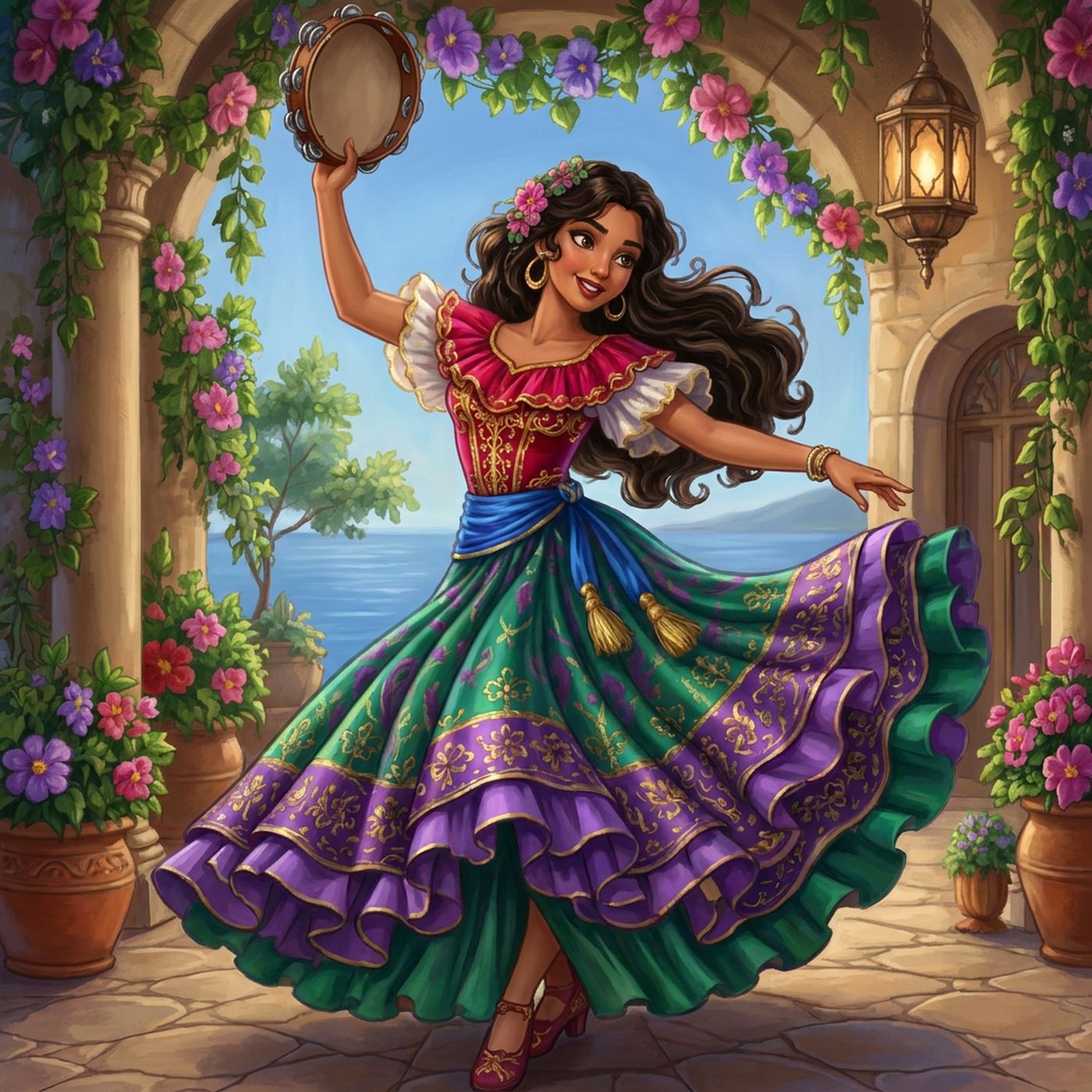 Full-colour reference for Tambourine Dance
