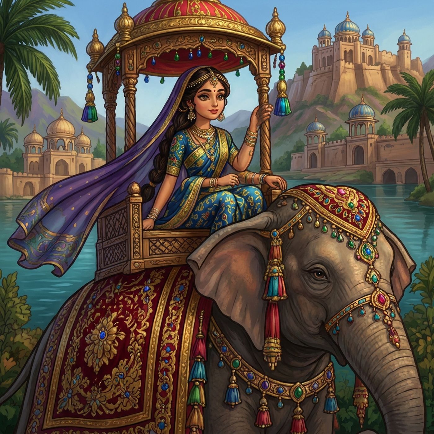 Full-colour reference for Elephant Procession