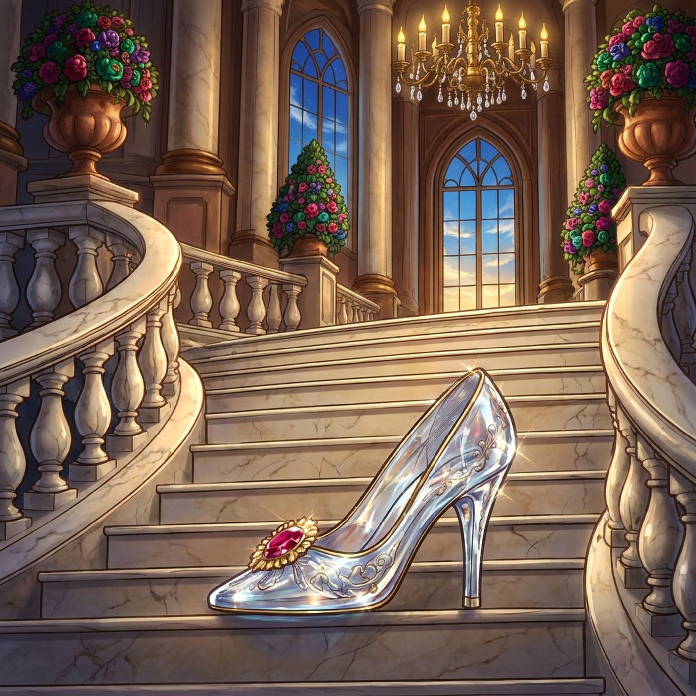 Full-colour reference for Glass Slipper Staircase