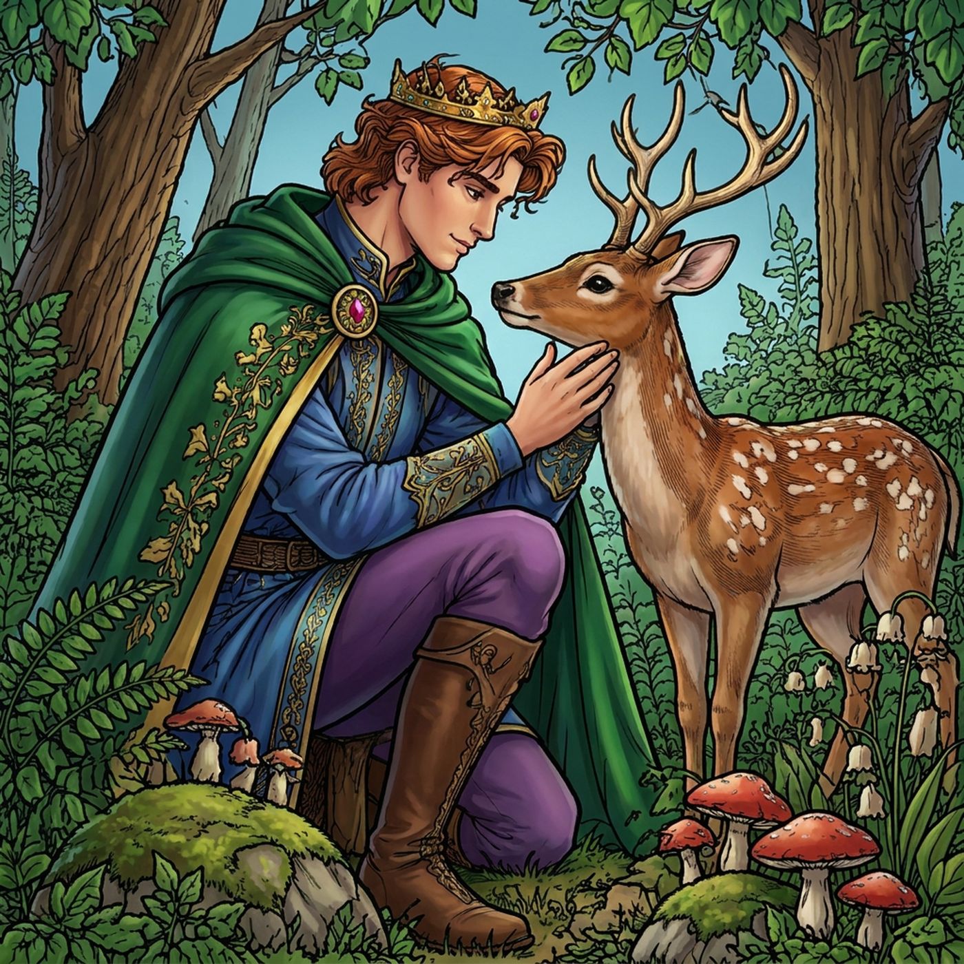 Full-colour reference for Forest Prince and Deer