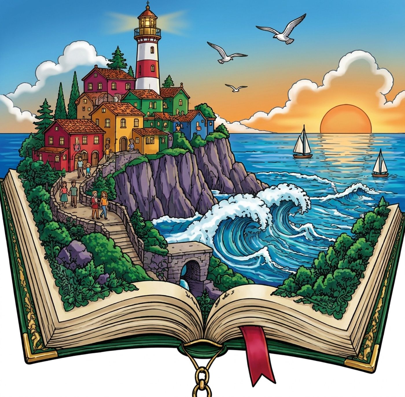 Full-colour reference for Lighthouse Storybook