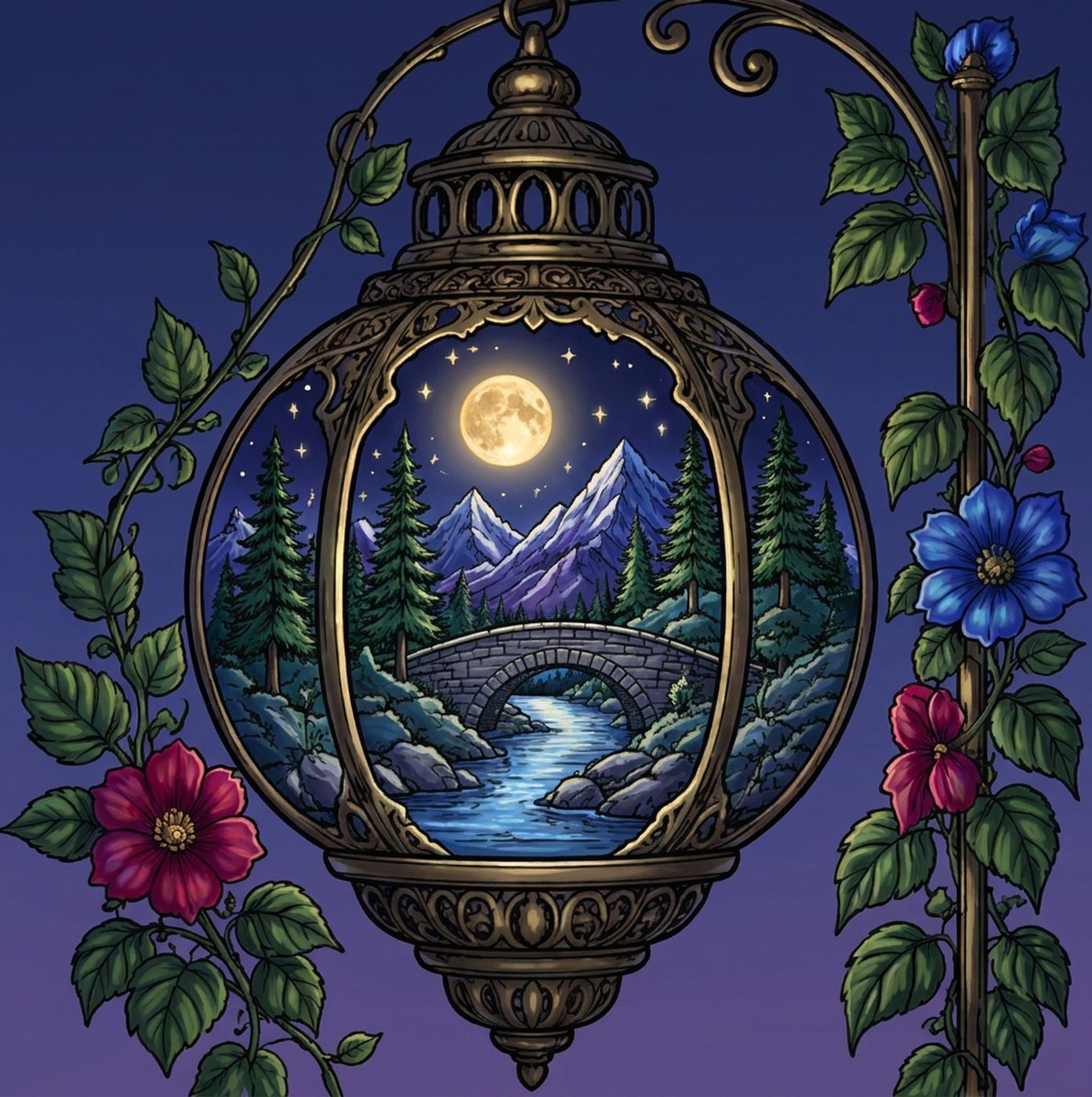 Full-colour reference for Moonlit Lantern