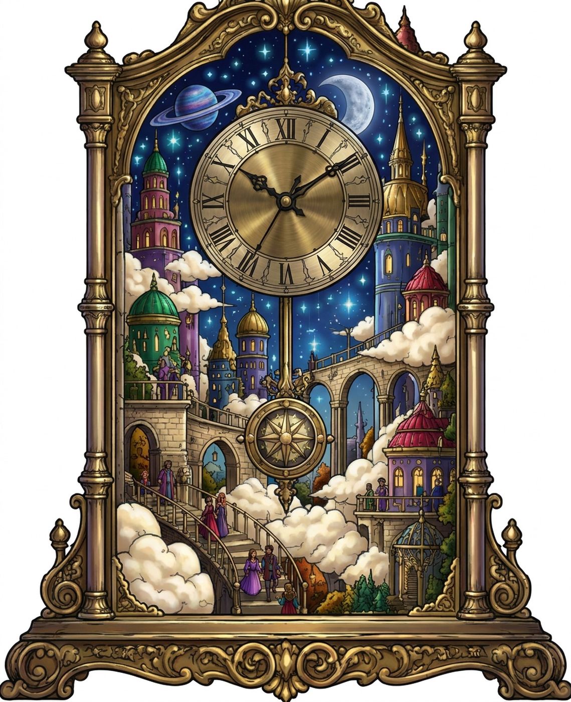 Full-colour reference for Celestial Clock City