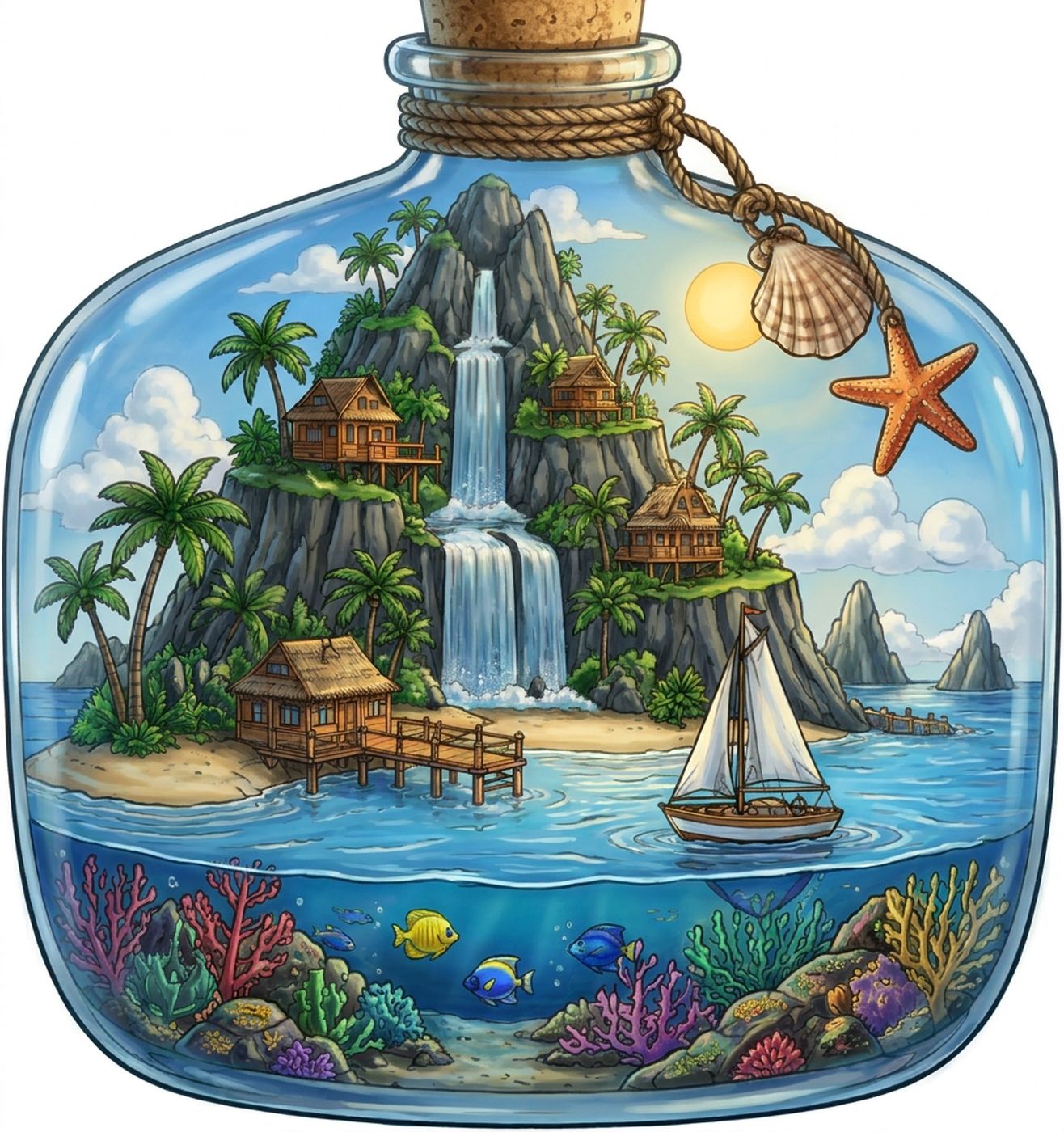 Full-colour reference for Island in a Bottle