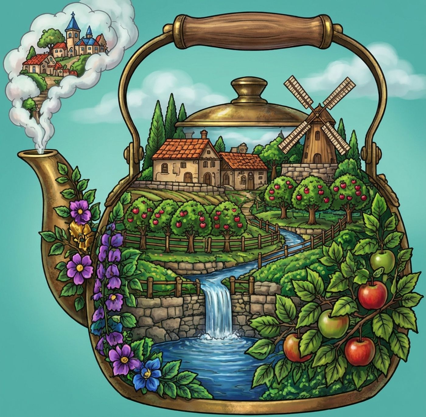 Full-colour reference for Orchard Kettle