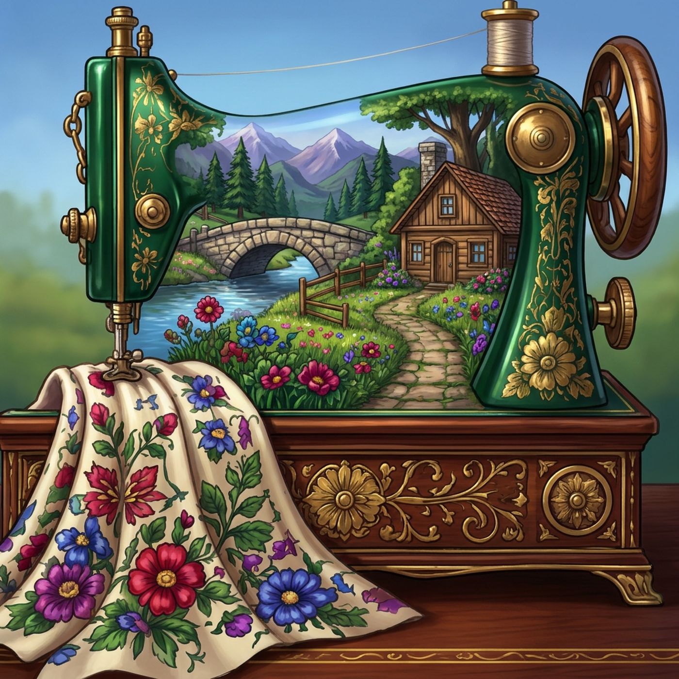 Full-colour reference for Meadow Sewing Machine