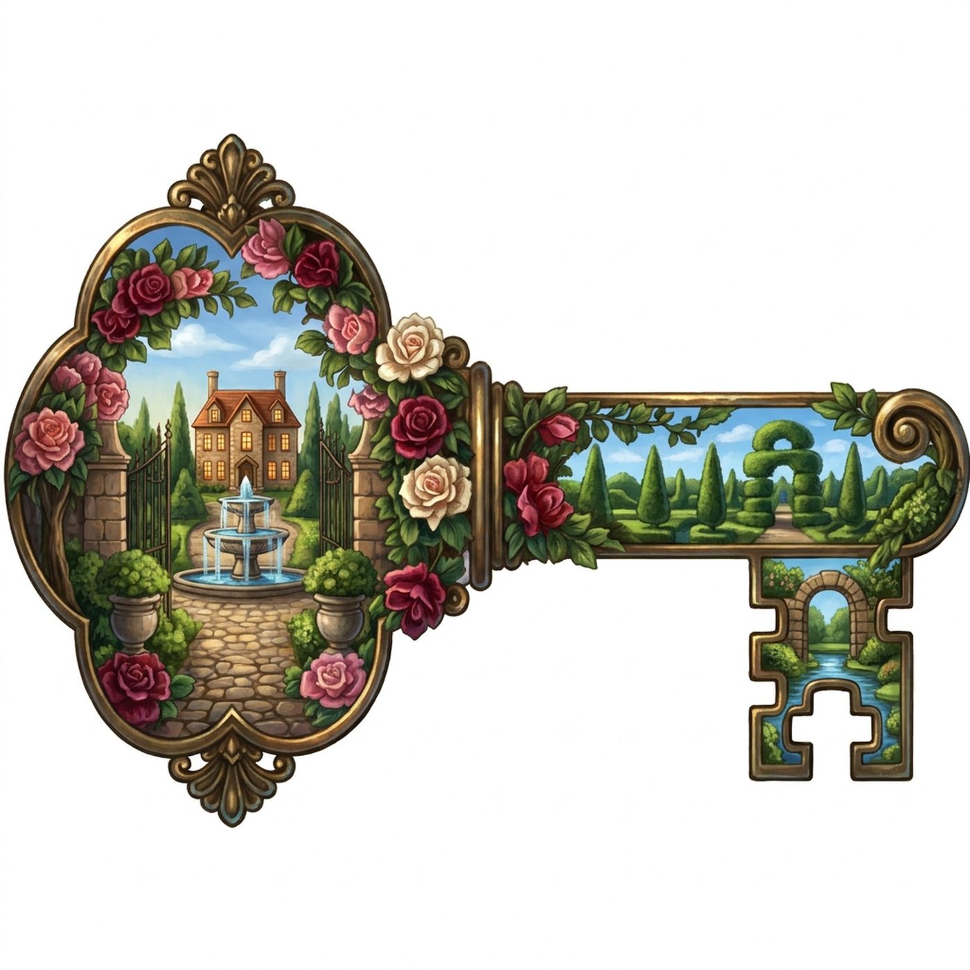 Full-colour reference for Secret Garden Key