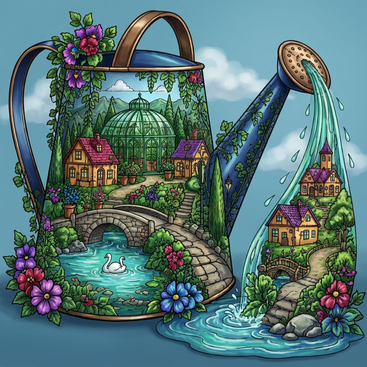 Full-colour reference for Greenhouse Watering Can