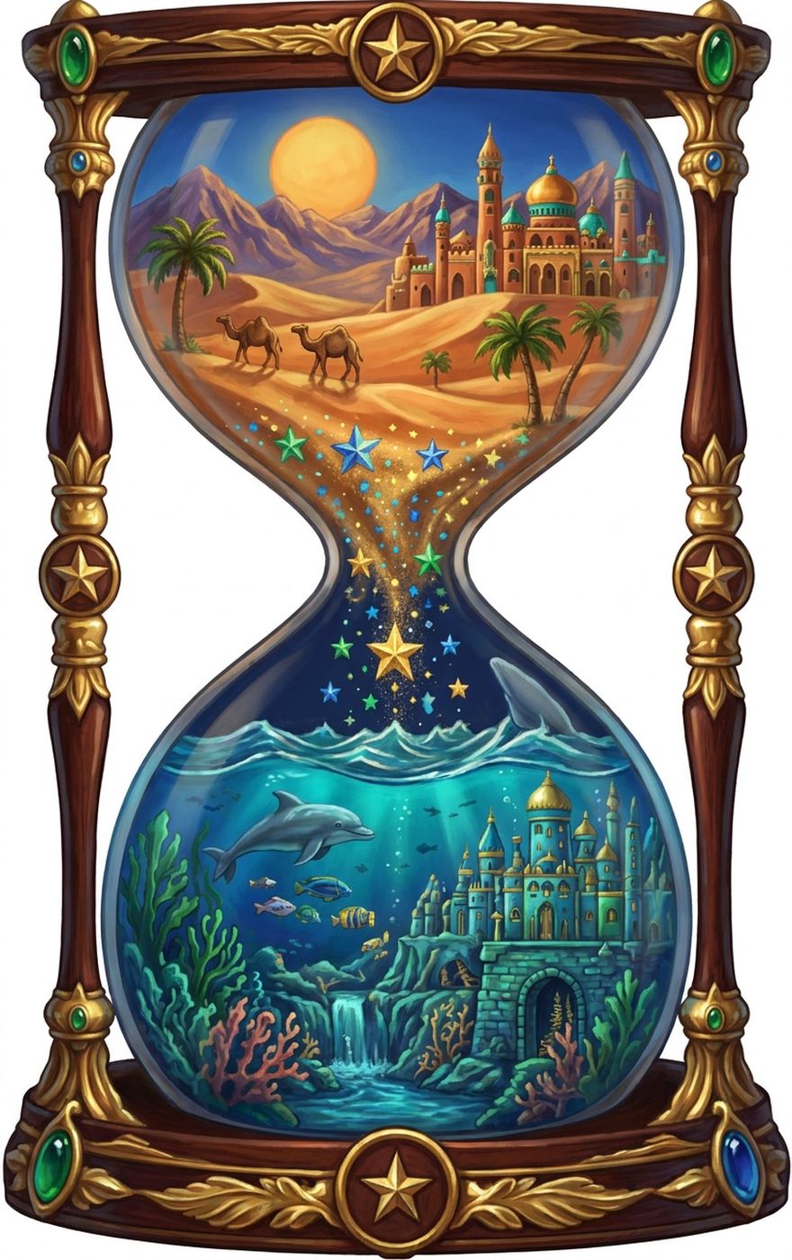 Full-colour reference for Desert Ocean Hourglass