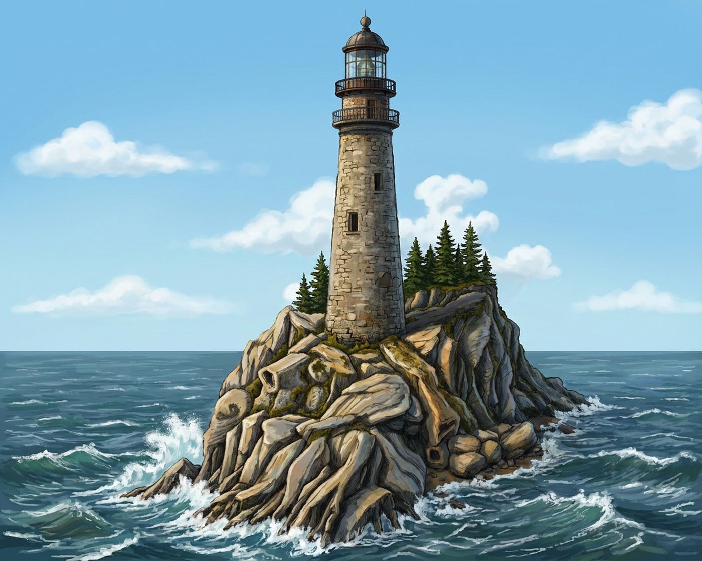 Full-colour reference for Lighthouse Tide
