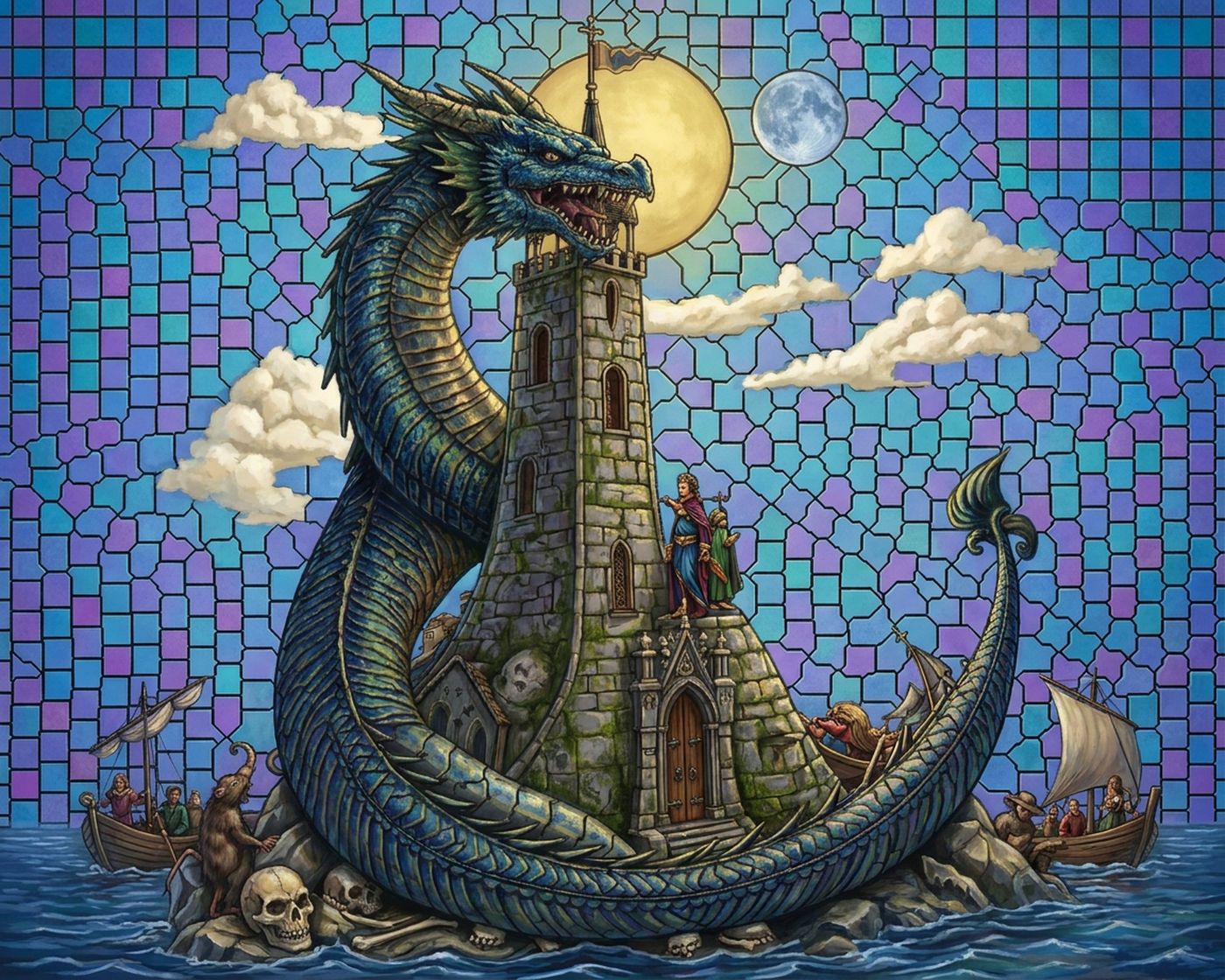 Full-colour reference for Dragon of the Stone Tower