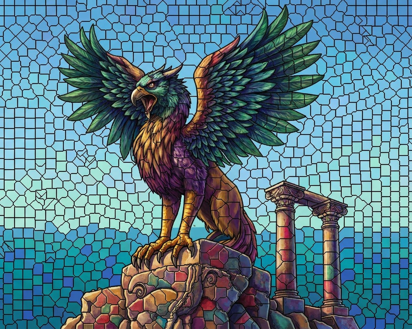 Full-colour reference for Griffin Ruins
