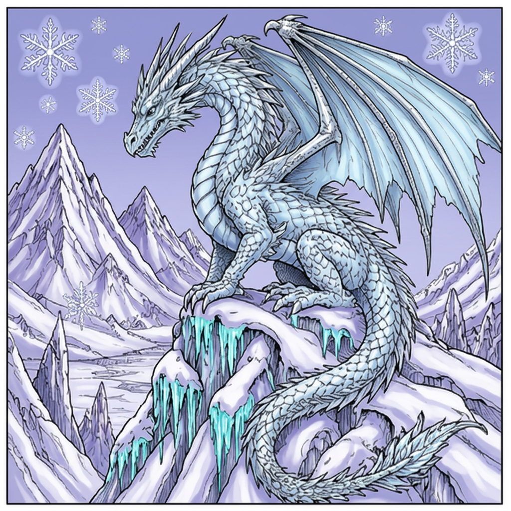 Full-colour reference for Ice Dragon of the North