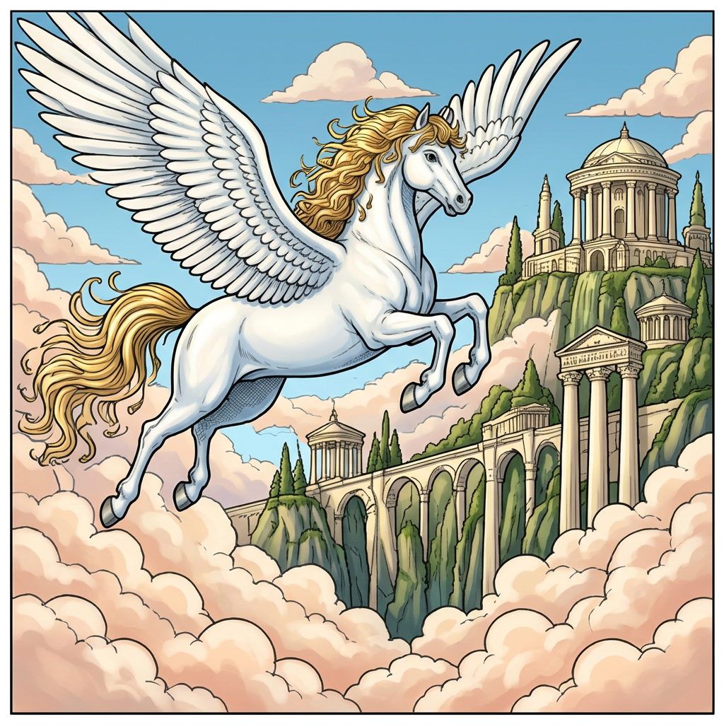 Full-colour reference for Pegasus Cloud Temple