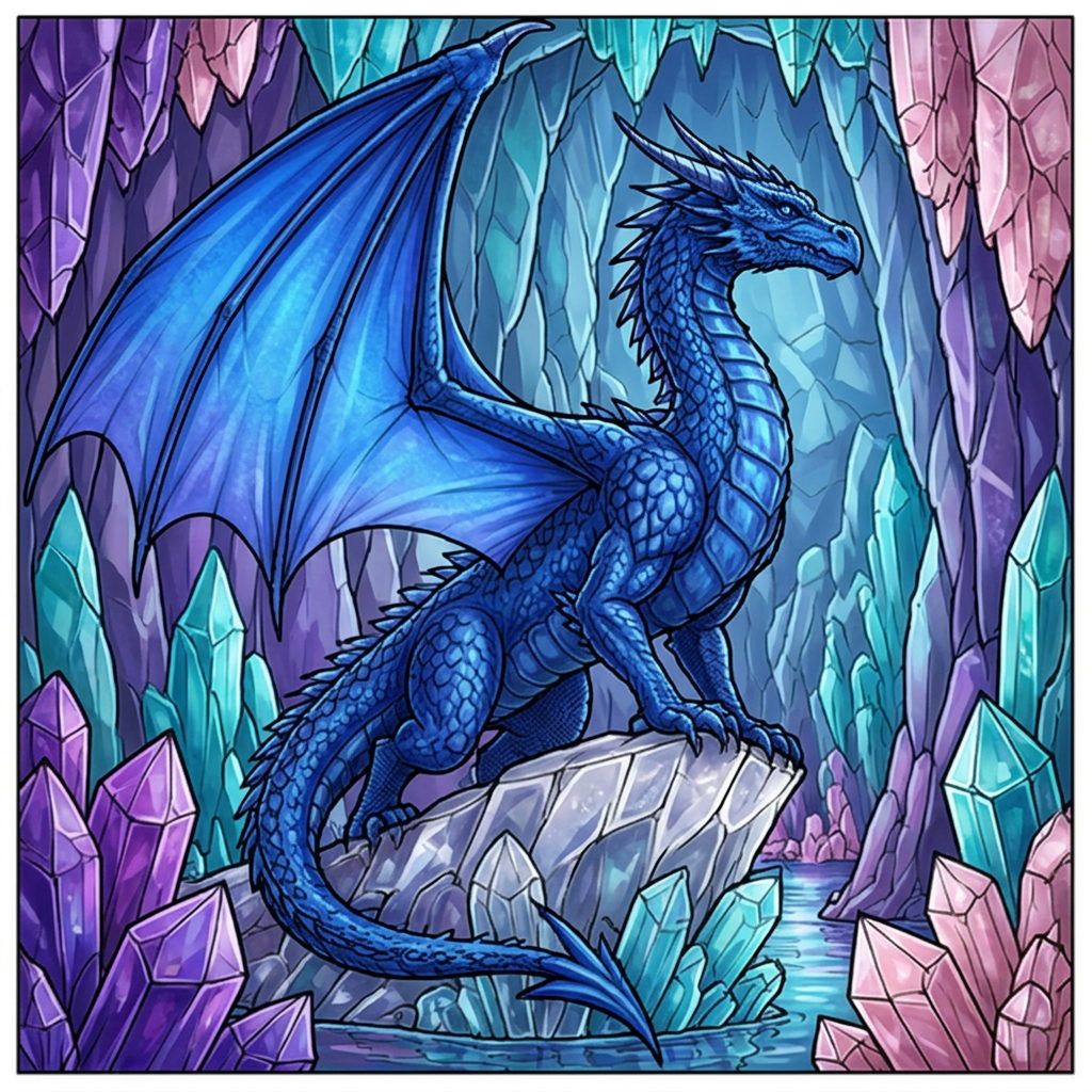 Full-colour reference for Wyvern Crystal Cavern