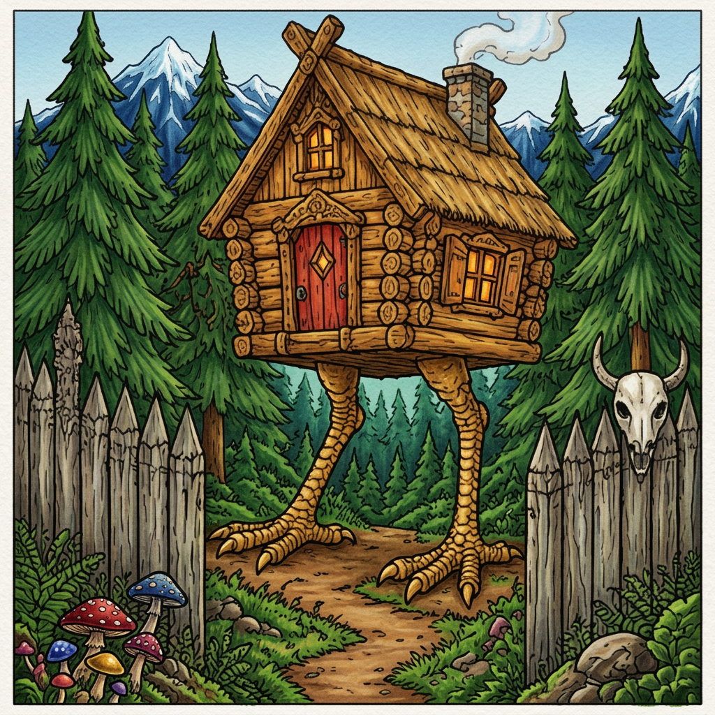 Full-colour reference for Hut on Chicken Legs