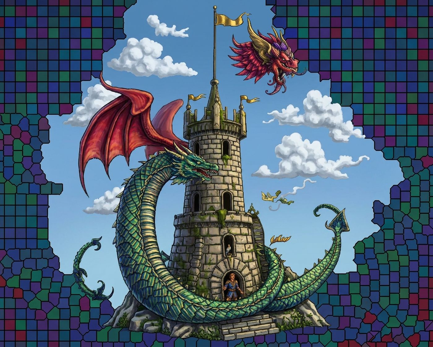 Full-colour reference for Dragon Tower Coil