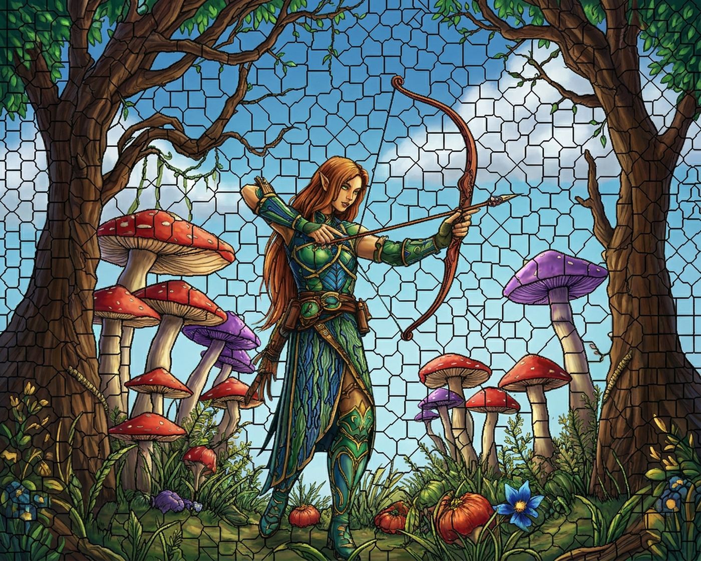 Full-colour reference for Elven Archer